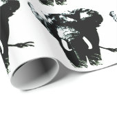 Papier Cadeau Eléphant Pop Art (Coin rond)