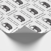 Papier Cadeau Éléphant préhistorique de mammouth laineux (Coin)