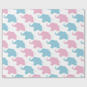 Papier Cadeau Eléphants (Plat)