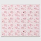 Papier Cadeau Eléphants (Plat)