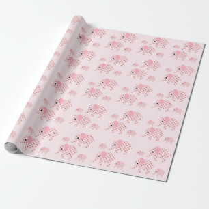 Papier Cadeau Eléphants