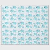 Papier Cadeau Eléphants (Plat)