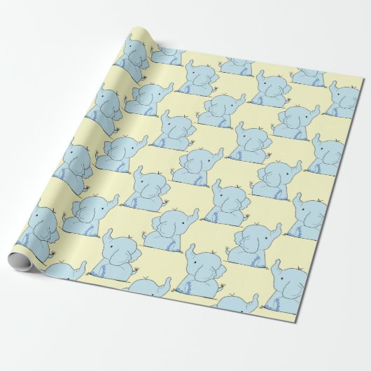 Papier Cadeau Eléphants (Déroulé)