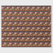 Papier Cadeau Eléphants en orage (Plat)