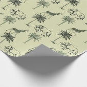 Papier Cadeau Eléphants et girafes (Coin)