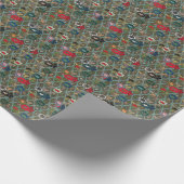 Papier Cadeau Élever vos cadeaux avec élégance : Floral japonais (Coin)