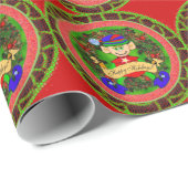 Papier Cadeau Elf (Coin rond)