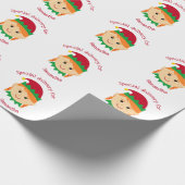 Papier Cadeau Elf de Noël Enfants filles de la distribution spéc (Coin)