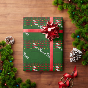 Papier cadeau Elf de Noël Papier cadeau Elf mou