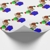Papier Cadeau Elf et cadeau (Coin)