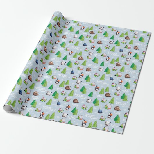Papier Cadeau Elf the Movie | Bye Buddy Hope Vous Trouvez Votre (Déroulé)