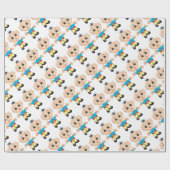 Papier Cadeau Elfe magique mignon (Plat)