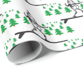 Papier Cadeau Elfe sur la planche de surf Thunder_Cove (Coin rond)