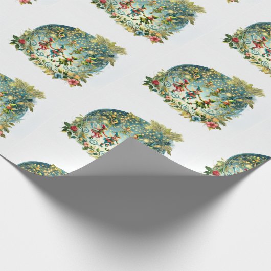 Papier Cadeau Elfes de danse Whimsical (Coin)