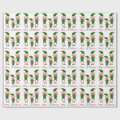 Papier Cadeau Elfes de Noël (Plat)
