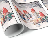 Papier Cadeau Elfes riants (Coin rond)