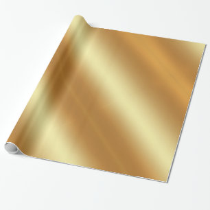 Papier Cadeau Elite Or Aspect Élégant Moderne Doré Brillant Cade