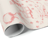 Papier Cadeau Elk Woods French Toile (Coin rond)