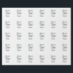 Papier Cadeau Elle a dit oui fête de fiançailles nom date simple<br><div class="desc">Conception</div>