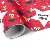 Papier Cadeau Elmo| Le Motif de Silly Star (Coin rond)
