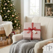 Papier Cadeau Emballage bébé Noël Gingham