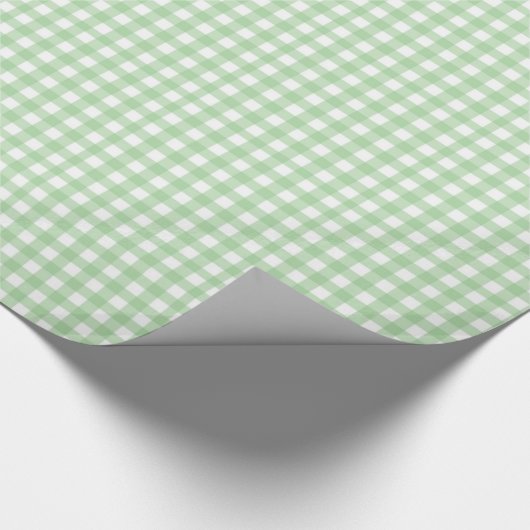 Papier Cadeau Emballage checkered vert (Coin)