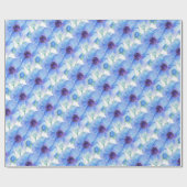 Papier Cadeau Emballage d'art de l'aquarelle botanique de l'aném (Plat)