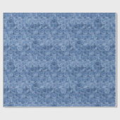 Papier Cadeau Emballage de bulle bleue (Plat)