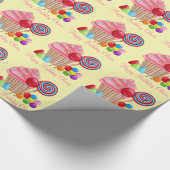 Papier Cadeau Emballage de Candyland papier-jaune (Coin)