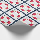 Papier Cadeau Emballage de conception Nautique Cute (Coin)