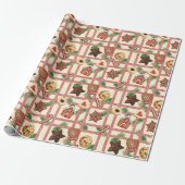 Papier Cadeau Emballage de cookie (Déroulé)
