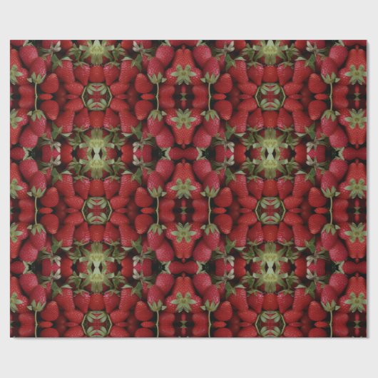 Papier Cadeau Emballage de fraise (Plat)