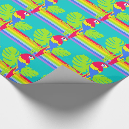 Papier Cadeau Emballage graphique en arc-en-ciel (Coin)