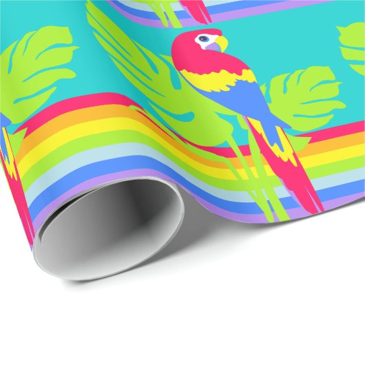 Papier Cadeau Emballage graphique en arc-en-ciel (Coin rond)