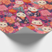 Papier Cadeau Emballage japonais en tissu Kimono (Coin)