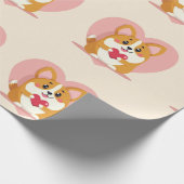 Papier Cadeau emballage mignon corgi (Coin)