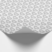 Papier Cadeau Emballage motif en pierre à gemmes (Coin)