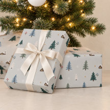 Emballage personnalisé d'arbre de Noël de forêt hi