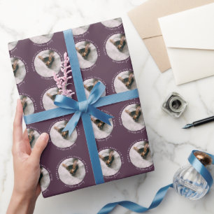 Papier Cadeau Emballage personnalisé pour fête botanique et anni