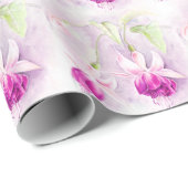 Papier Cadeau Emballage rose violet Fuchsia (Coin rond)