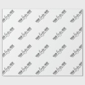 Papier Cadeau Emballage Simple de l'entreprise de Logo Marque (Plat)