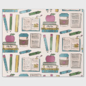 Papier Cadeau emballages cadeaux de rentrée scolaire (Plat)