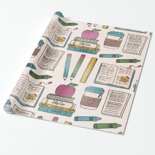 Papier Cadeau emballages cadeaux de rentrée scolaire