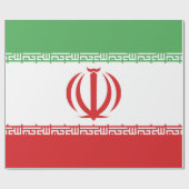Papier Cadeau Emblème du drapeau iranien (Plat)