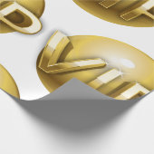 Papier Cadeau Emblème VIP Or 3D Luxe (Coin)
