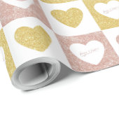 Papier Cadeau Embrasages et baisers (Coin rond)