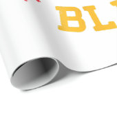 Papier Cadeau Embrasse-moi Je Suis Noir Histoire Mois Africain A (Coin rond)