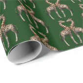 Papier Cadeau Embrasser les girafes (Coin rond)