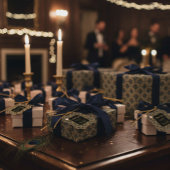 Papier Cadeau Embroidered Art Deco Pattern Wrapping Paper