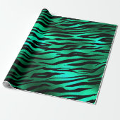 Papier Cadeau Emerald and Gold Safari Series Design 10 (Déroulé)